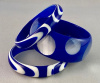 LG48 60s cobalt/white lucite bangle